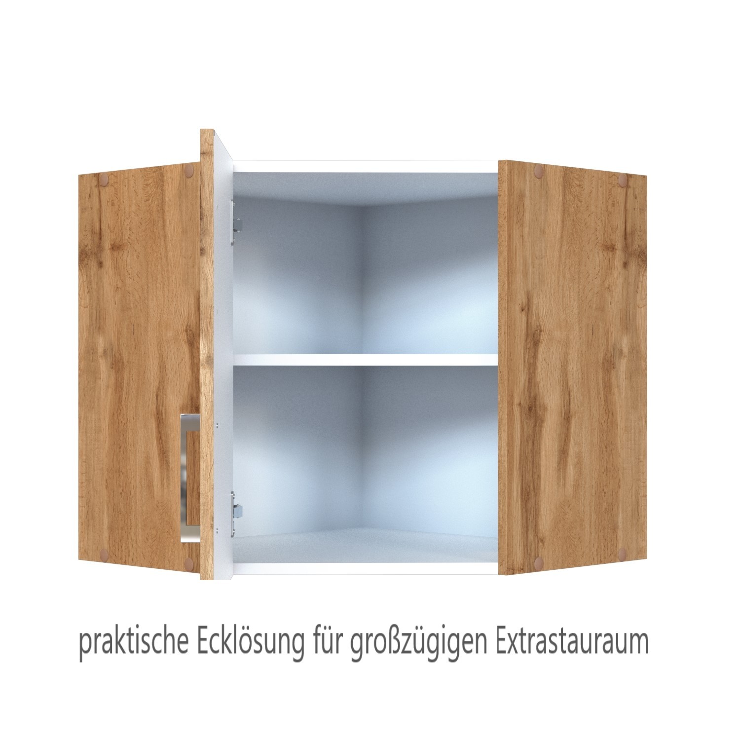 Eck-Hängeschrank SORRENTO - Wotan Eiche - 60 cm breit