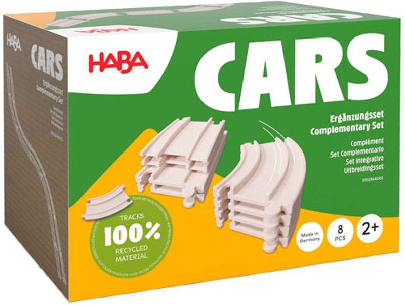 HABA - Cars - Aanvullingsset - Gerecycled Hout - Voor Kinderen vanaf 2 Jaar