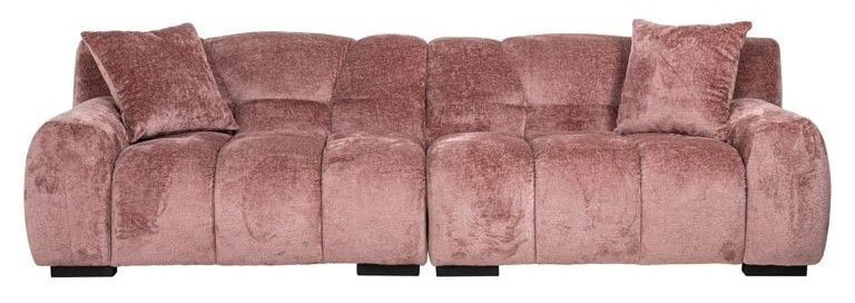 Bankstel S4727 Rose Chenille Charelle B258 x D106 x H75 cm