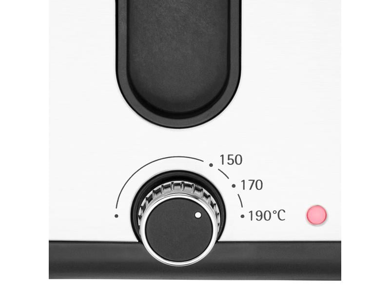 WMF Fritteuse Küchenminis Fryer & Dicer Schwarz/Silber Fritteuse mit Kartoffel Schneider