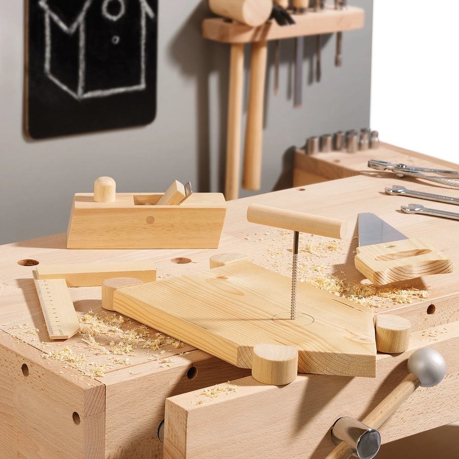 howa® Kinderwerkbank inkl. 32-tlg. Werkzeugset