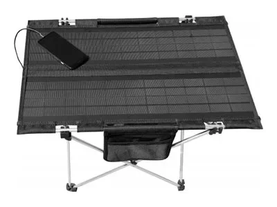 Technaxx - Sammenklappeligt Solar Campingbord - 20W