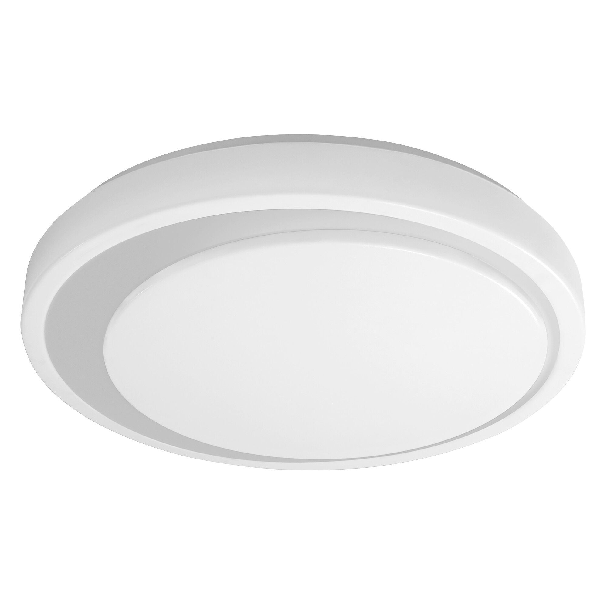 LE_SMART  MOON Wand-/Deckenleuchte gross - Grau / B: 48.0 cm x T: 48.0 cm x H: 8.6 cm