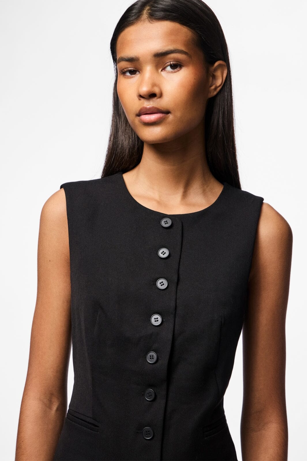 Pieces Pckamil Sl O-Neck Long Vest