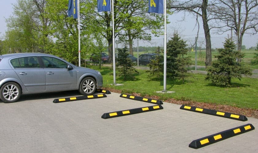 UvV ECOPARK Wielstop Parkeerstop Impact Protection Montageset voor 55 + 90