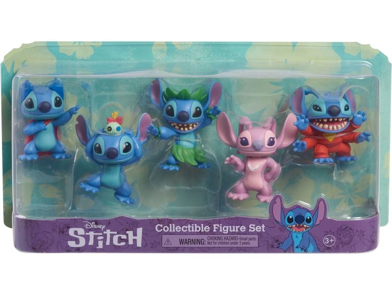 Stitch Figur Disney Stitch 5er Set 8 cm Action-Figuren