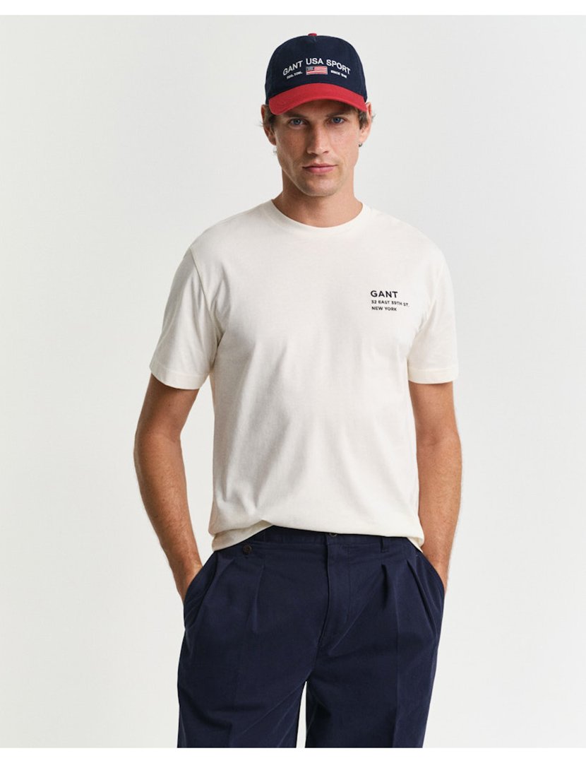 Beige Small Graphic T-shirt