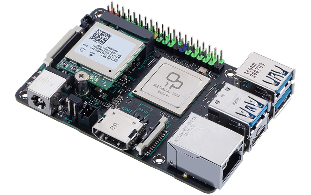 Entwicklerboard Tinker Board 2S<br>Kompaktes Entwicklerboard mit Quadcore Prozessor und 4 GB Arbeitsspeicher