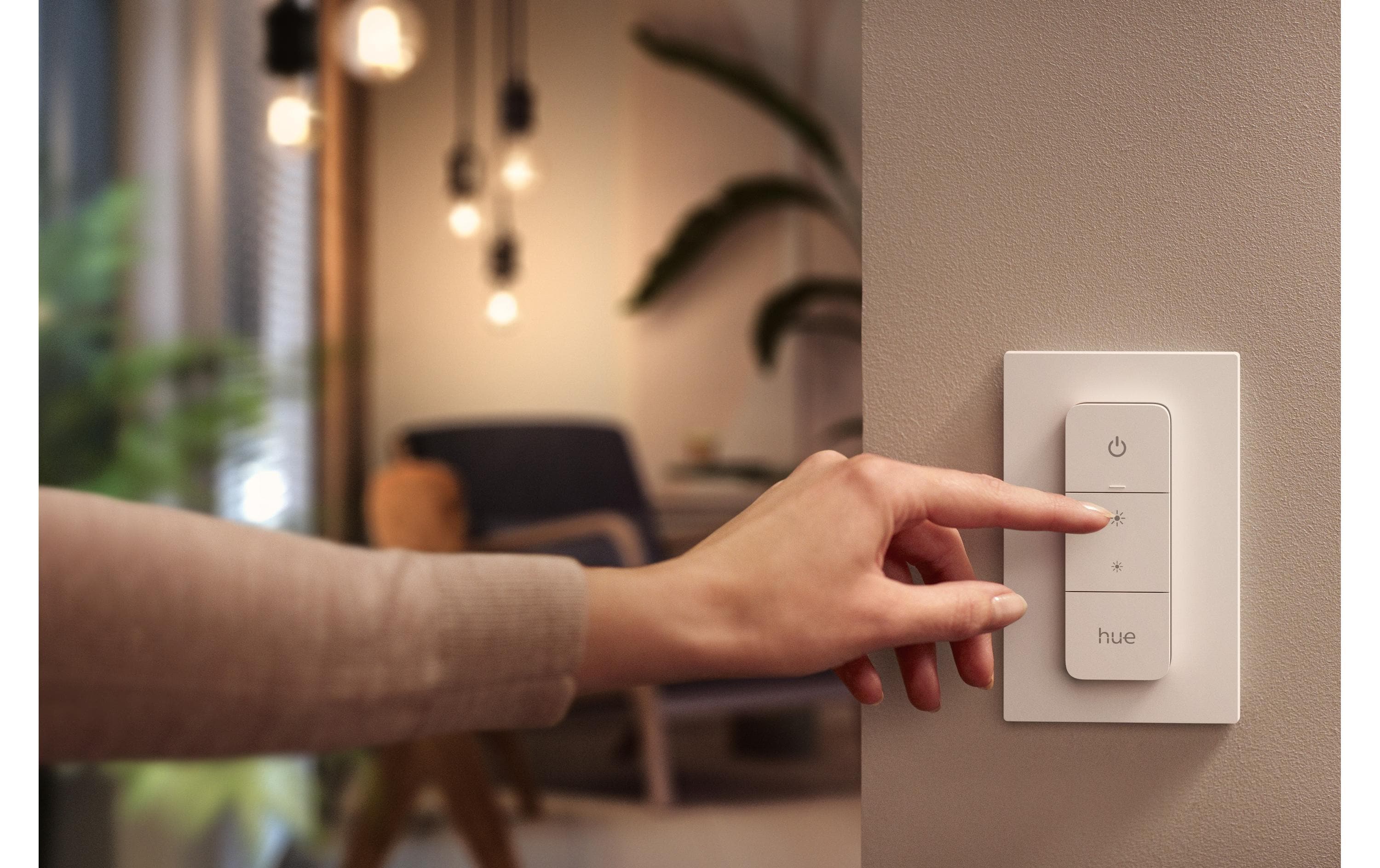 White Amb. Enrave Pendelleuchte schwarz 3300 lm + Dimmer<br>Pendellampe steuerbar mit Philips Hue