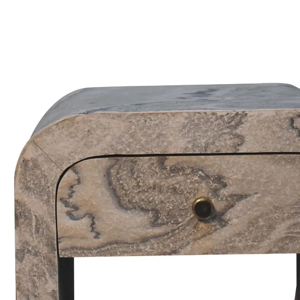 Artisan Furniture Solid hout Nouveau Nachtkastje