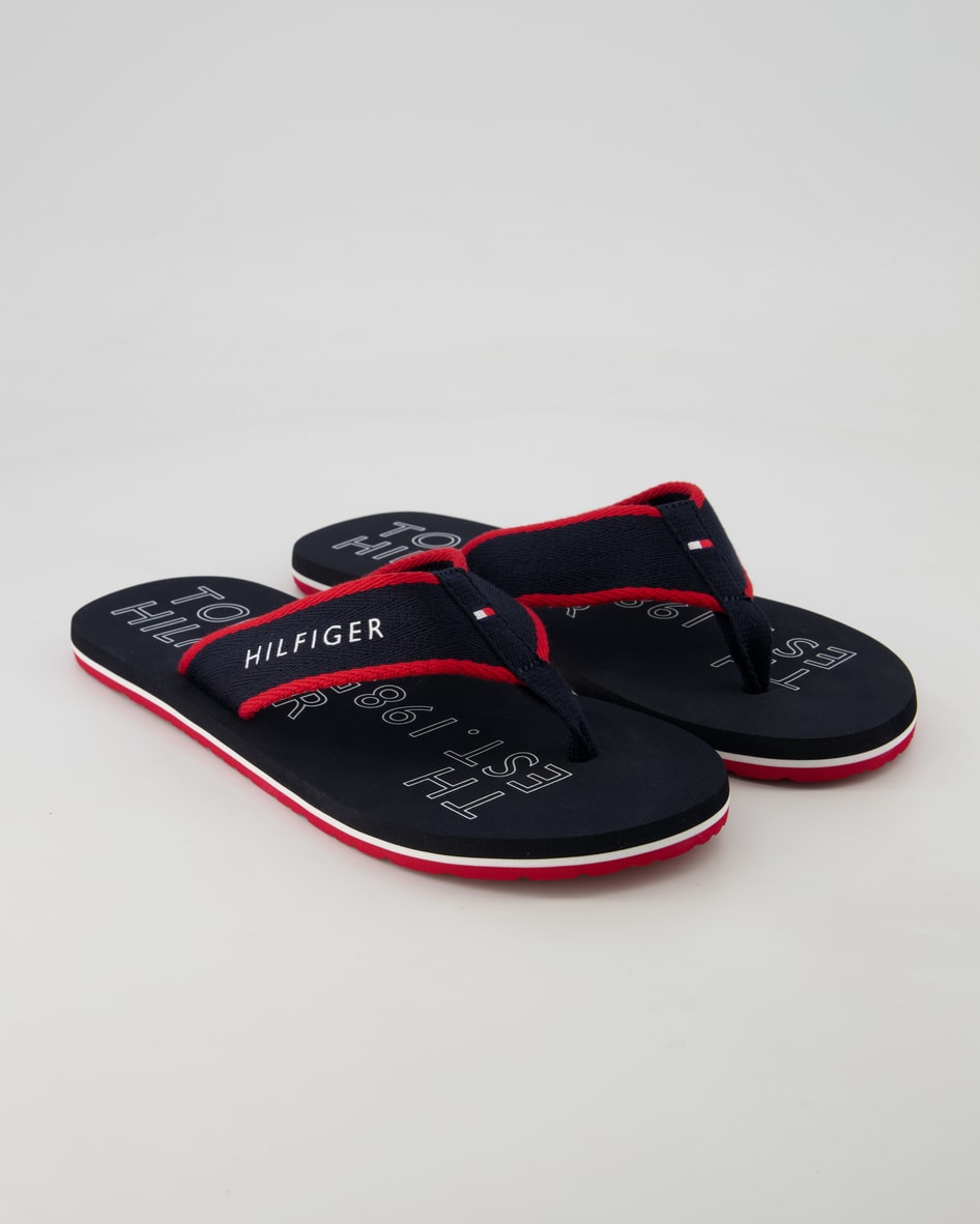 Tommy Hilfiger Sporty Beach Sandal Zehentrenner in Blau