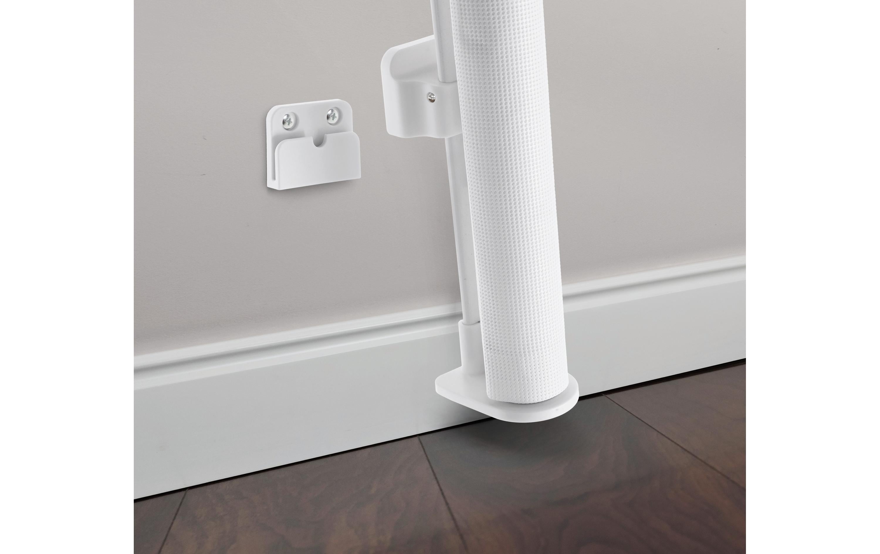 Türschutzgitter Glide n Hide 60 cm - 140 cm WeissEinziehbares Türschutzgitter zum Anschrauben