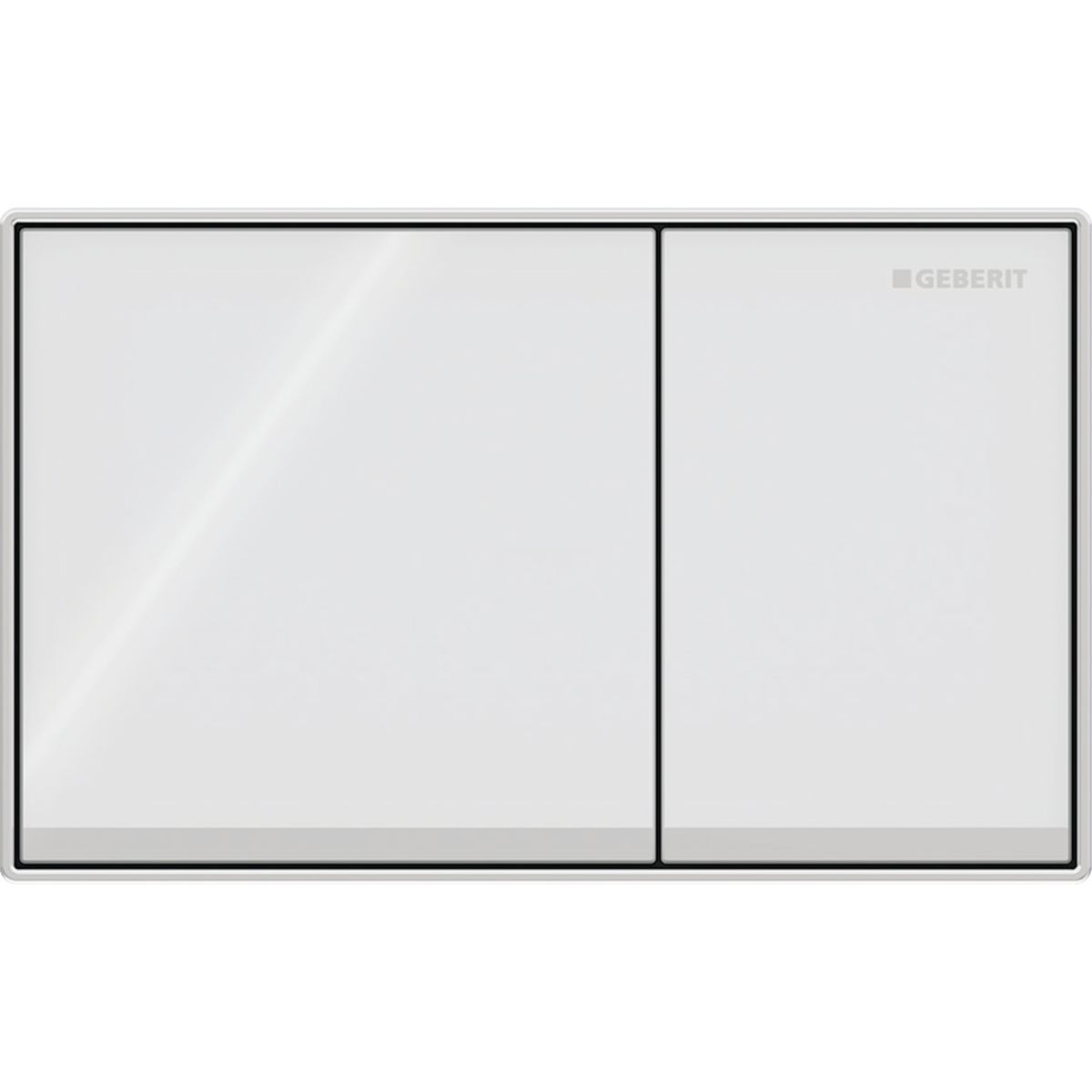 Geberit Omega 60 Square geïntegreerde drukplaat glans wit