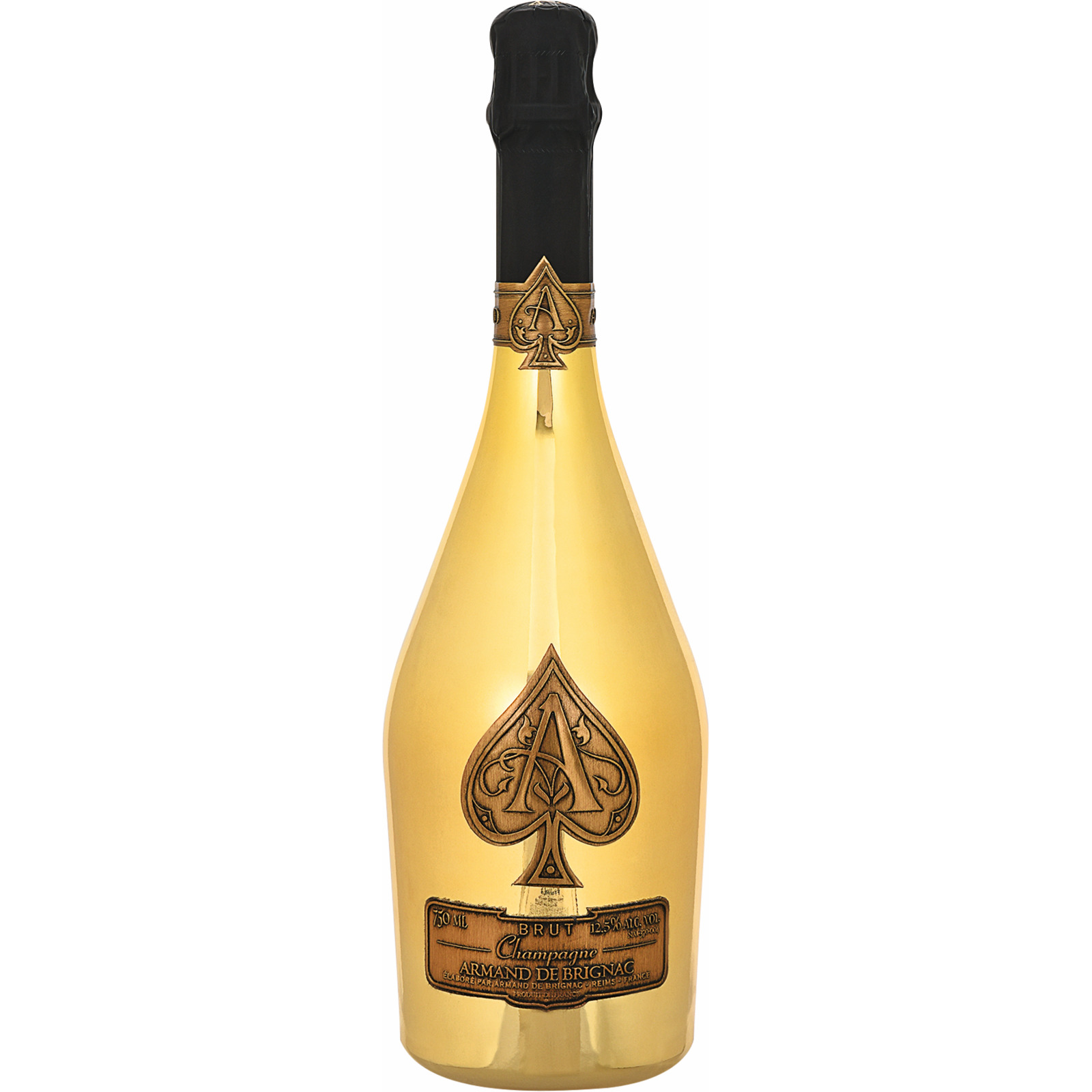 Champagne Armand de Brignac Brut Gold Velvet Bag 75 cl