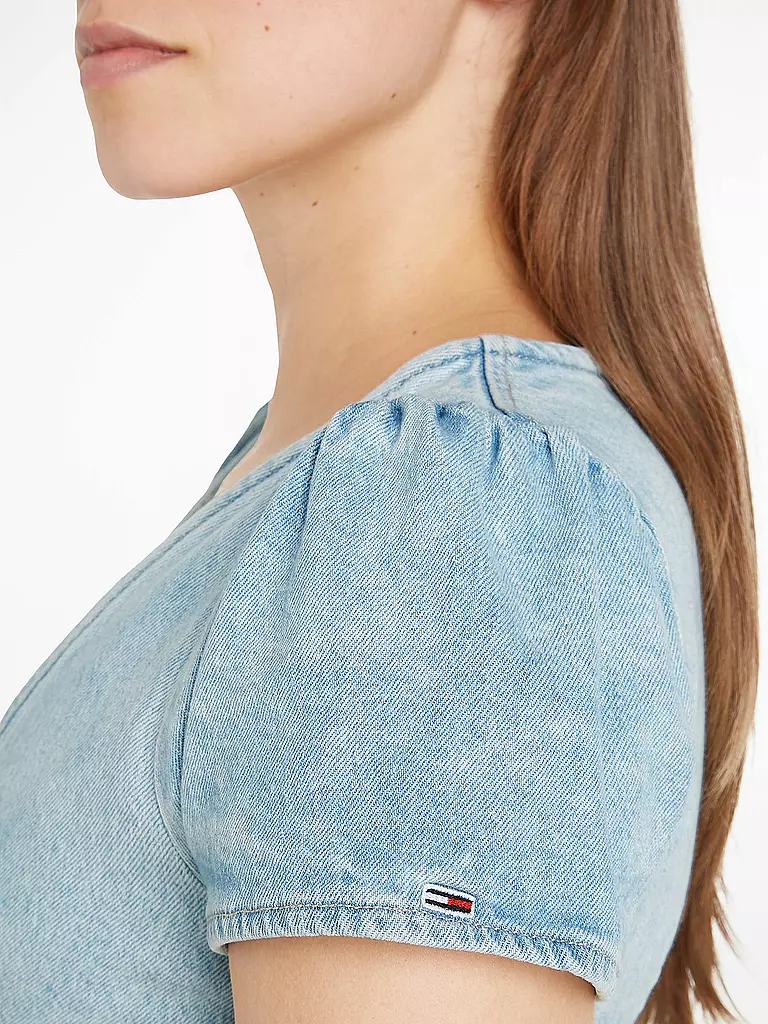 TOMMY JEANS Midikleid  hellblau