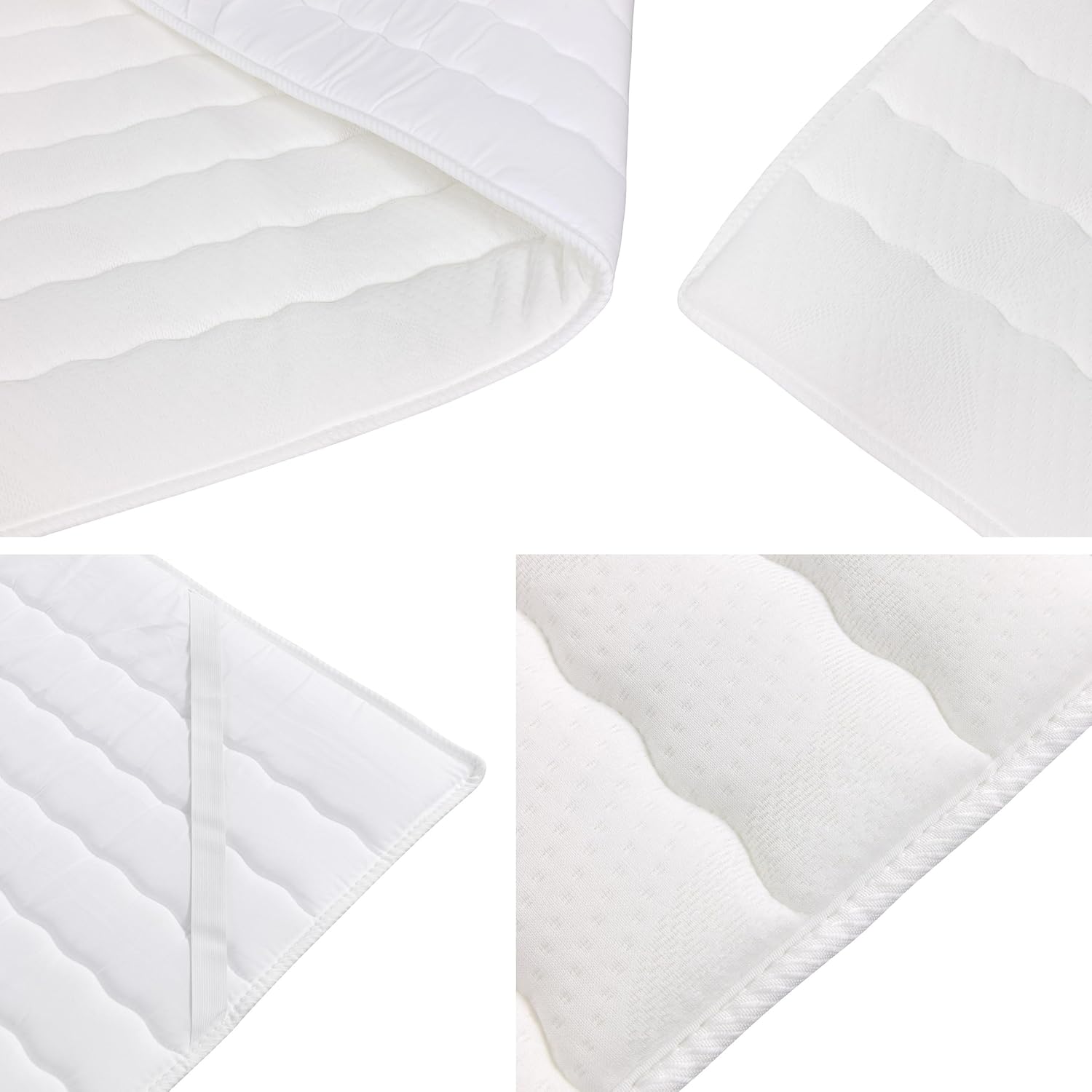 Mirjan24 Boxspringbett Tirulo Fix, Doppelbett mit Topper und Matratze, Polsterbett mit 2 Bettkästen, Bett mit gepolstertes Kopfteil, Continentalbett (Manila 02, 160x200cm)