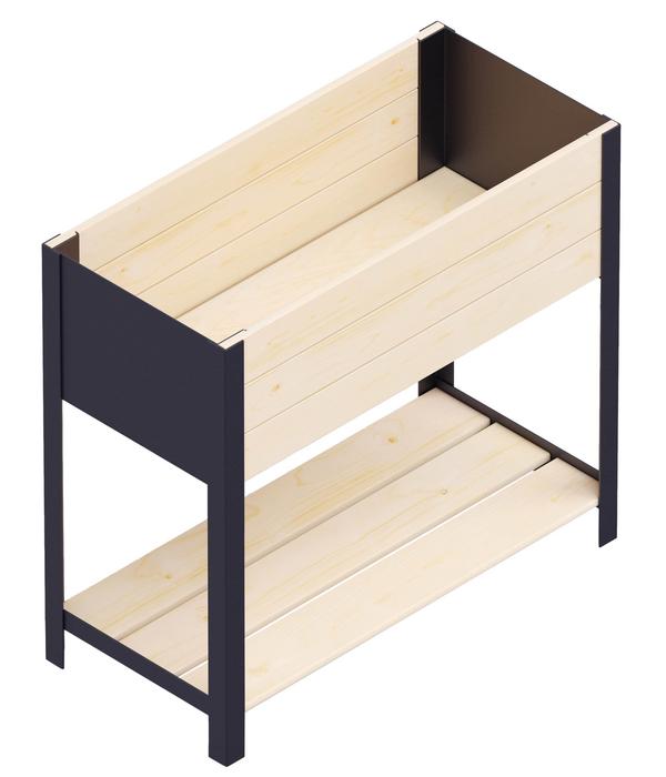 Upyard Holz-Pflanzkasten ModernBox mit Ablage,