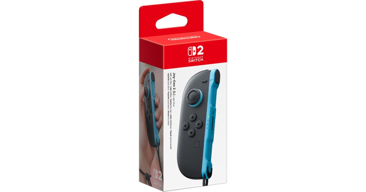 NintendoJoy-Con 2 - Links gamepad  (Zwart/lichtblauw)