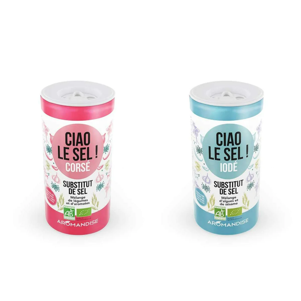 Duo de susbtituts de sel : Corsé et Iodé Aromandise
