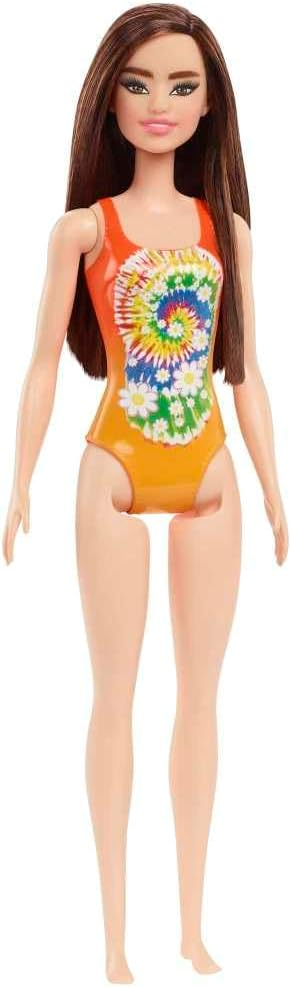 Barbie Kinder Spiel Puppe Strand Püppchen Spielzeug Beach Doll (55325) - Orange