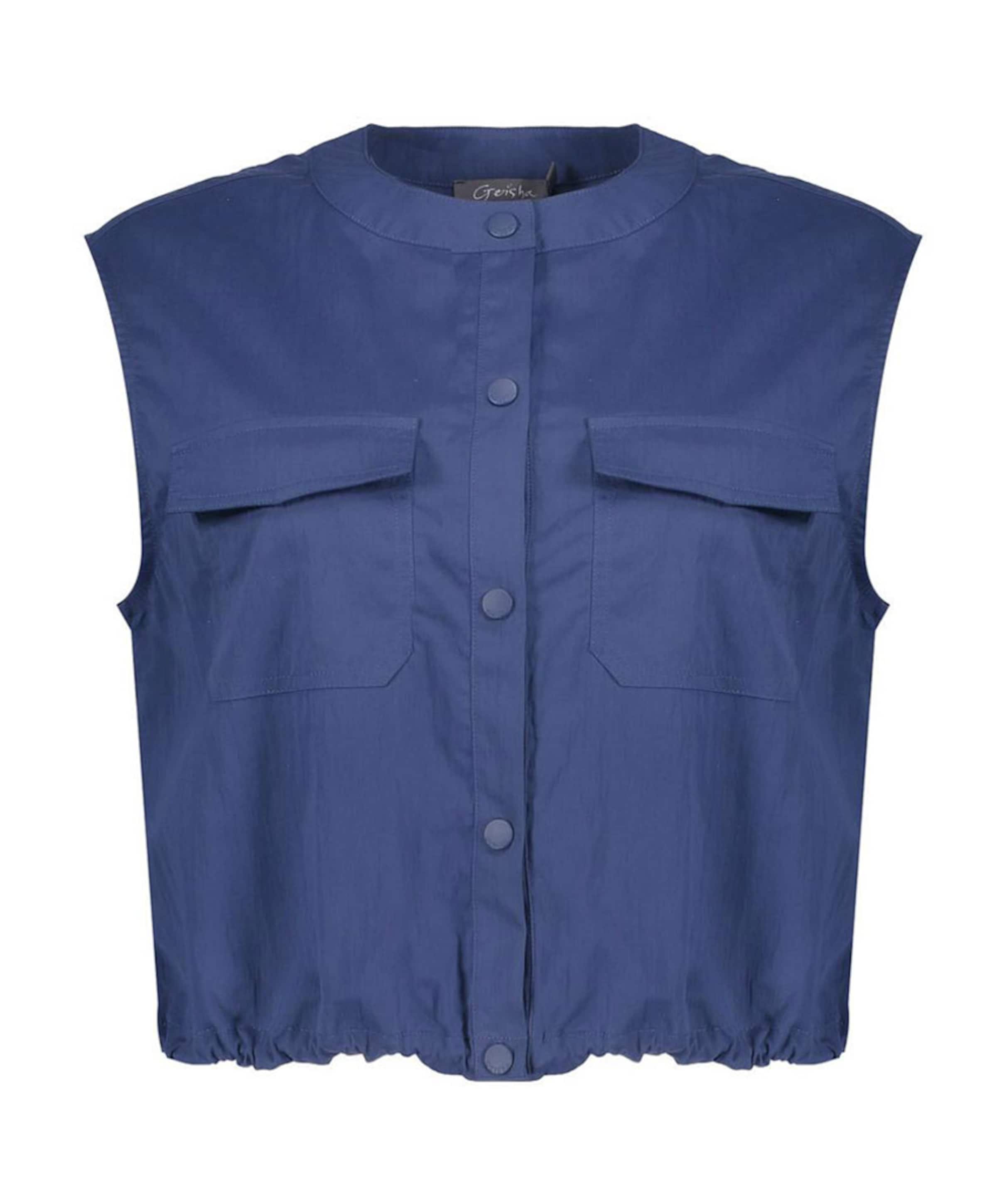Geisha Dames gilet blauw