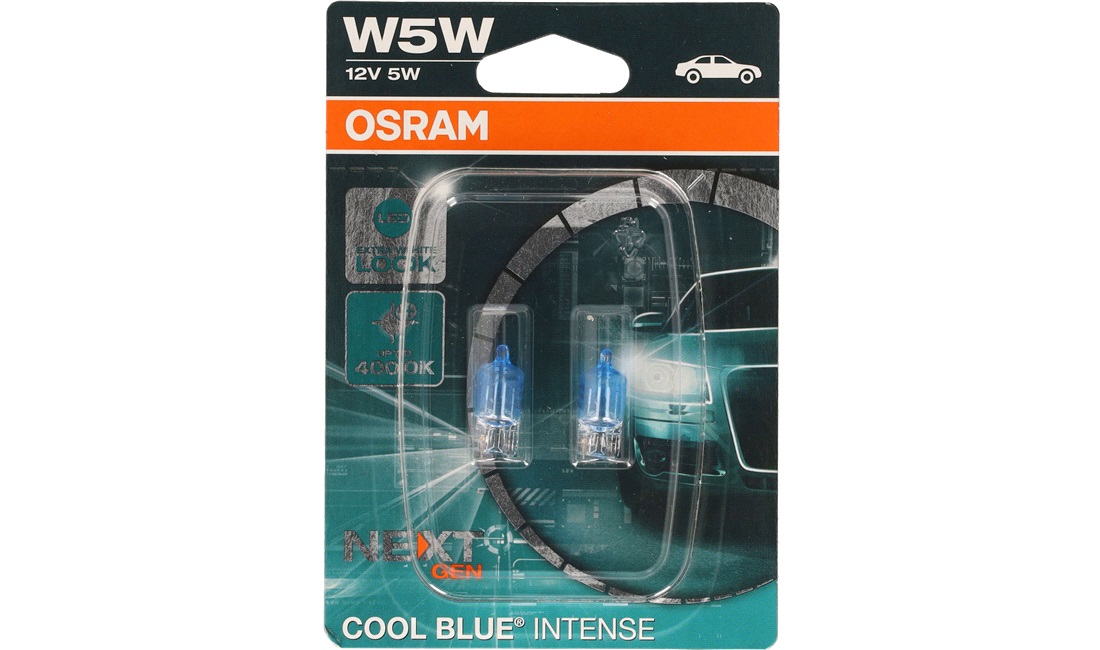 Pæresæt W5W Cool Blue Intense - Osram