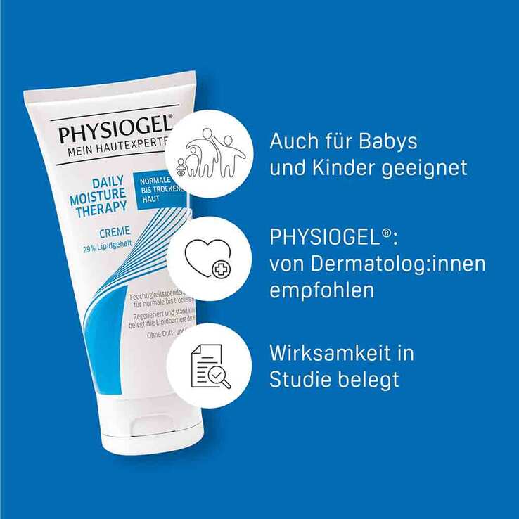 Physiogel Daily Moisture Therapy Creme für normale bis trockene Haut, 75 ml