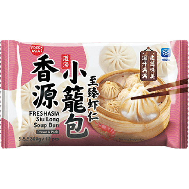 Fresh Asia Siu Long Soep Bun (Garnaal en Varkensvlees) 300g