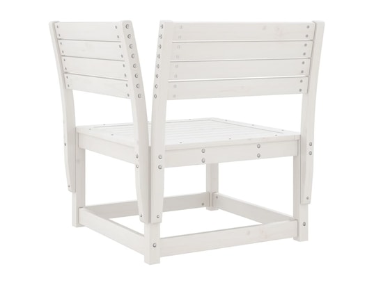 VIDAXL - Salon extérieur Salon de jardin 5 pcs blanc bois massif de pin