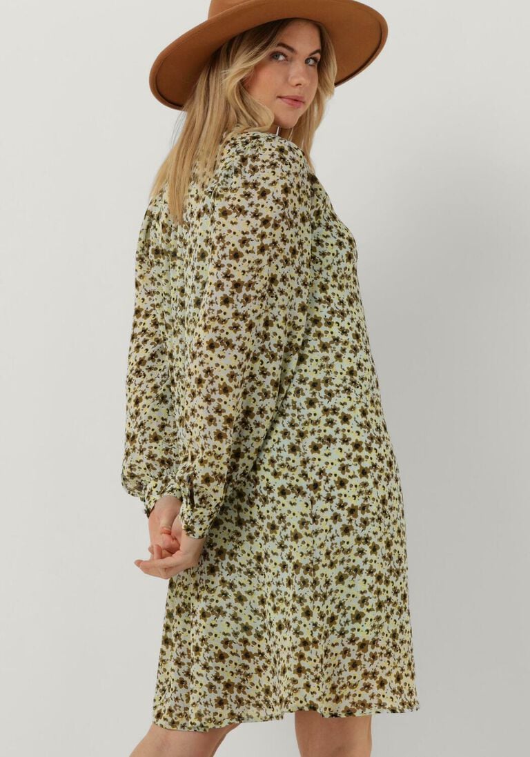 MSCH COPENHAGEN groene msch copenhagen mini jurk adalia rikkelie shirt dress aop