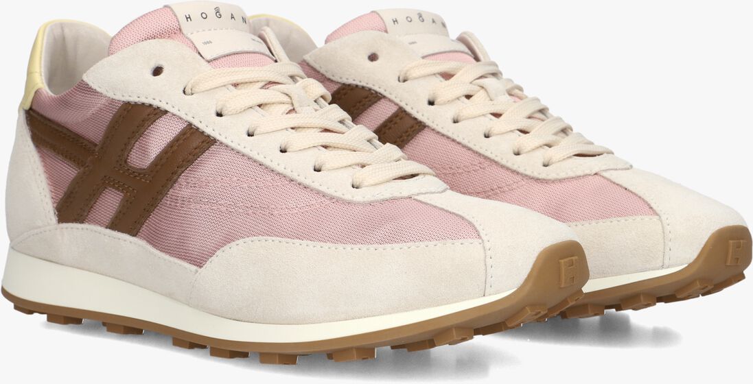 roze hogan lage sneakers h699 allacciato h