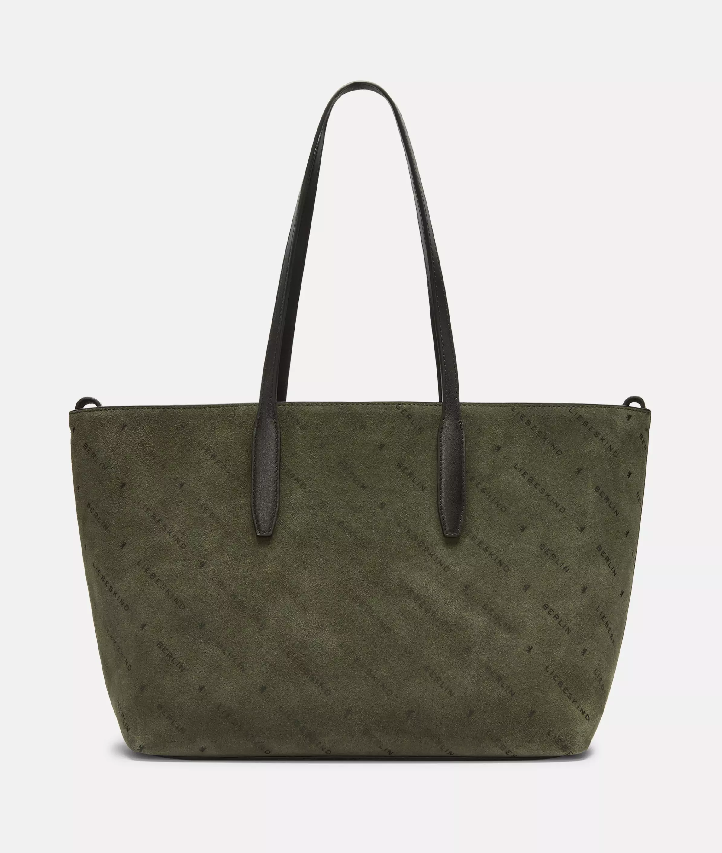 Monogram Shopper M Suede shopper with Liebeskind Berlin lettering