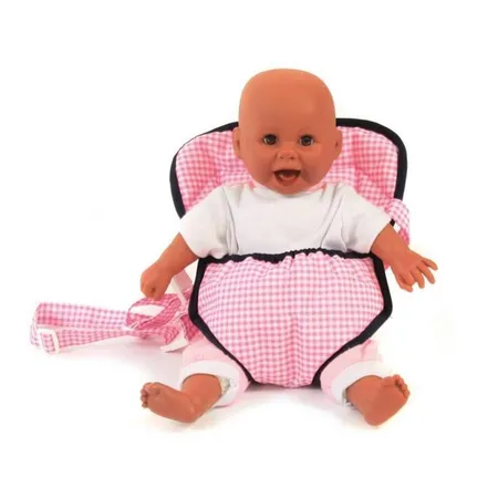 Bayer Chic Puppen-Tragegurt, Pink Checker