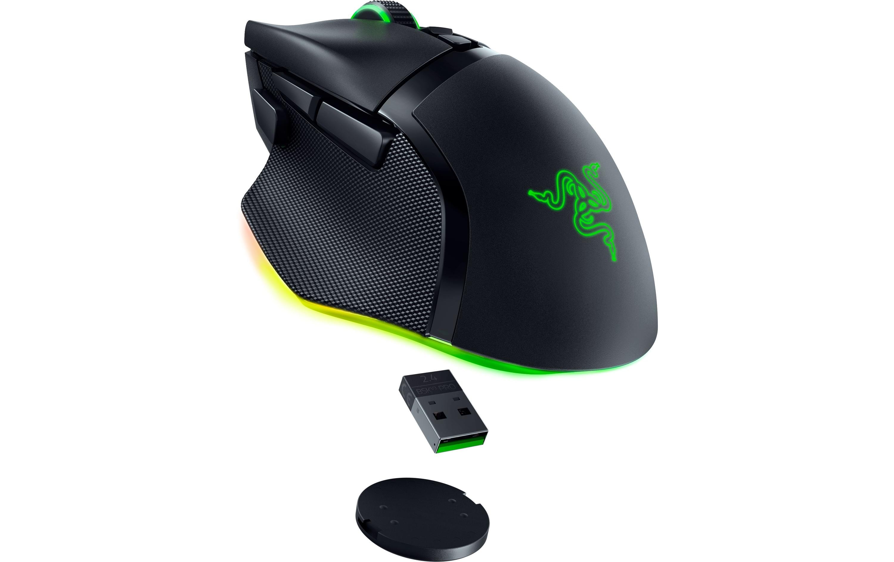 Gaming-Maus Basilisk V3 Pro Schwarz<br>Ergonomische Gaming-Mouse mit programmierbaren Tasten und RGB-Beleuchtung