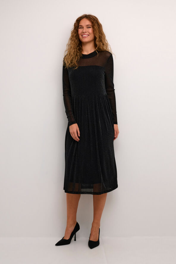 Kaffe KAolga Mesh Dress Black deep
