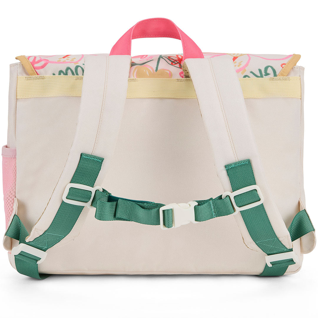 Hello hossy schooltas flower artwork - 34 cm