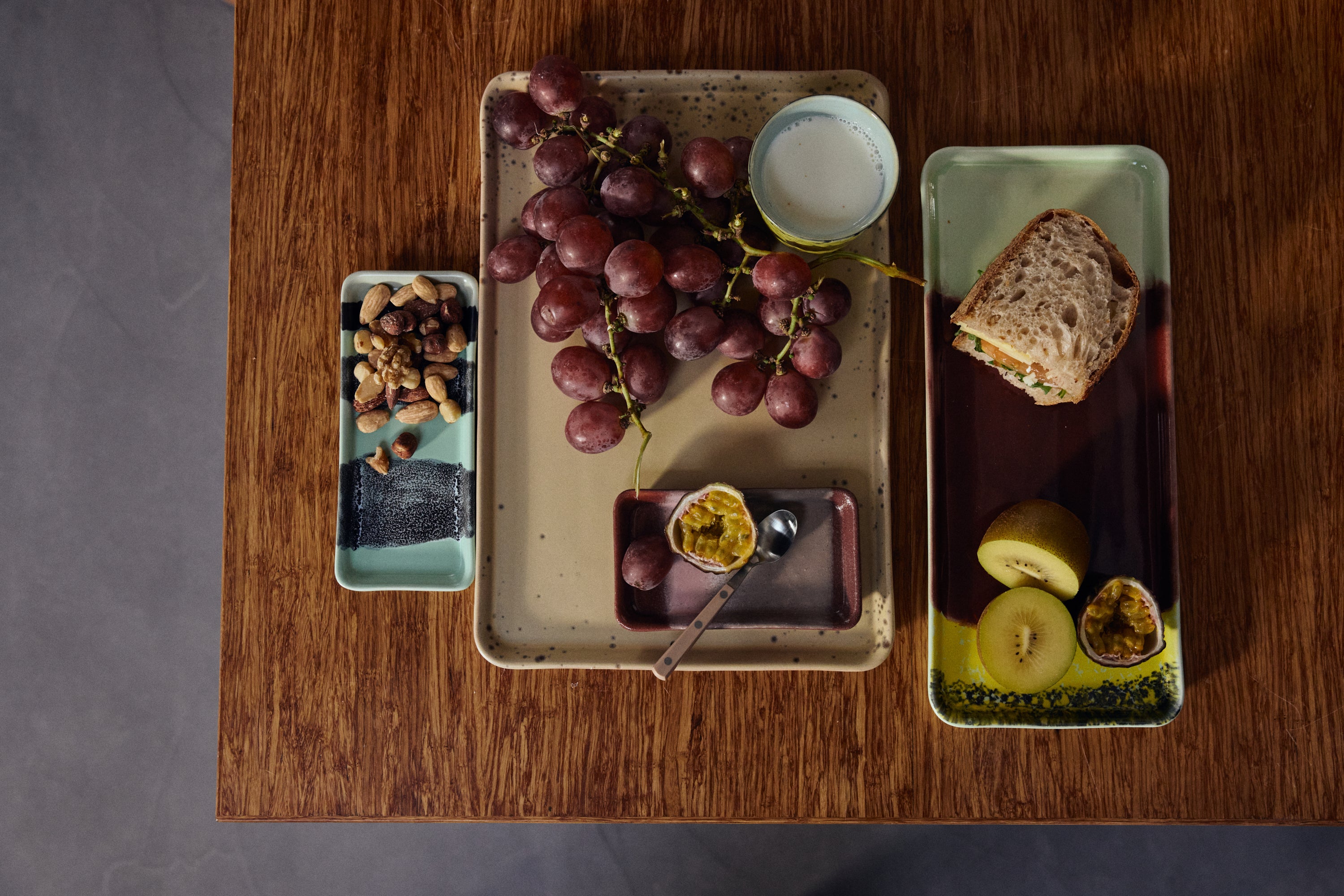HKliving 70's Ceramics Large Tray - Grit