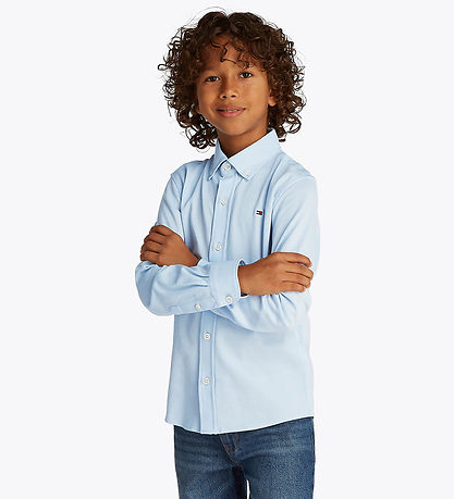 Tommy Hilfiger Hemd - Piqué - Luftig Blue