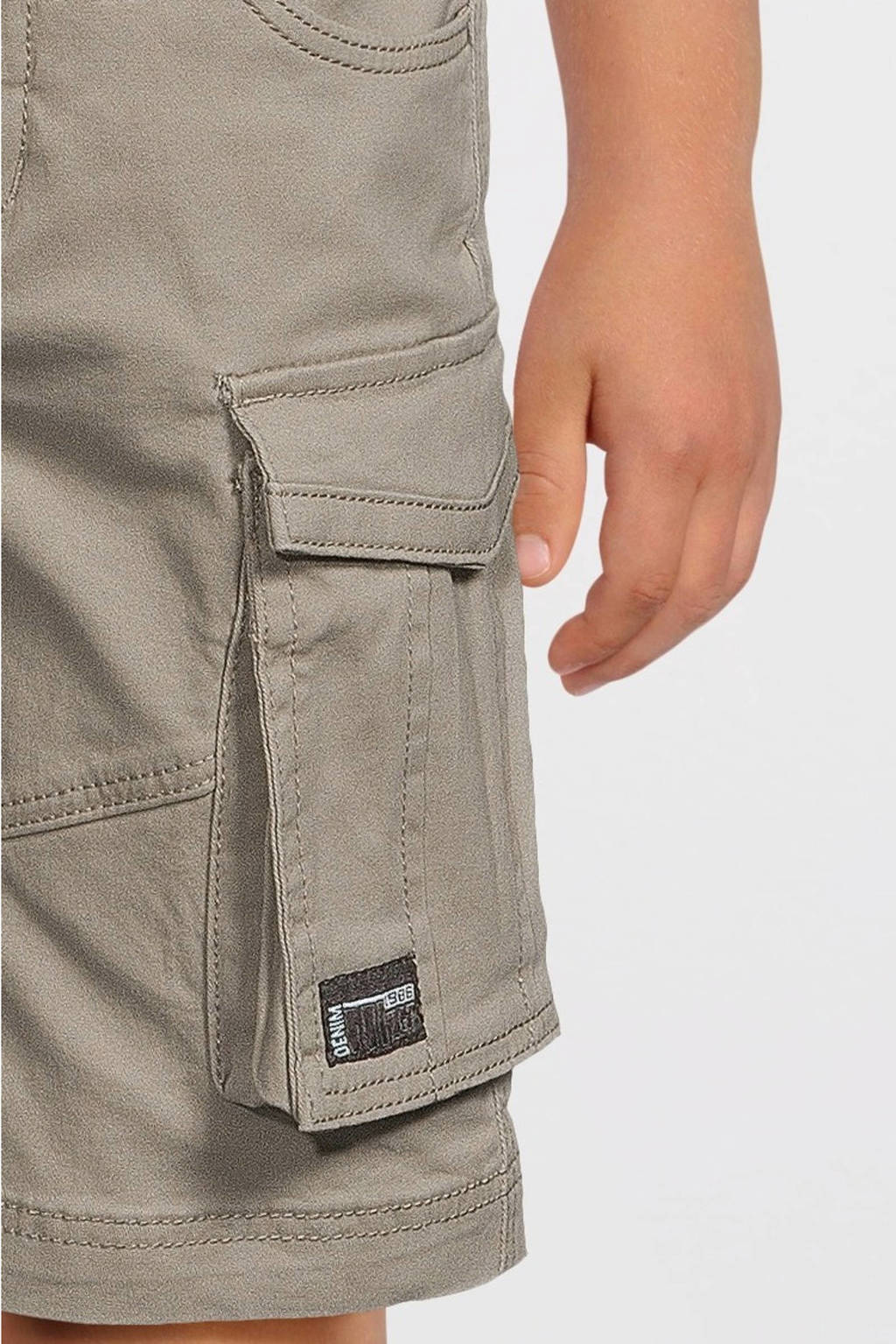 NAME IT regular fit cargo short NKMRYAN grijs