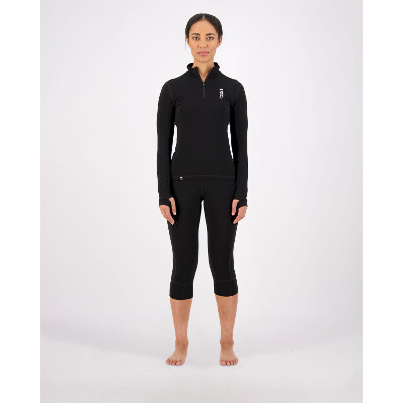 Cascade Merino Flex 3/4 Legging - Collant thermique laine mérinos femme