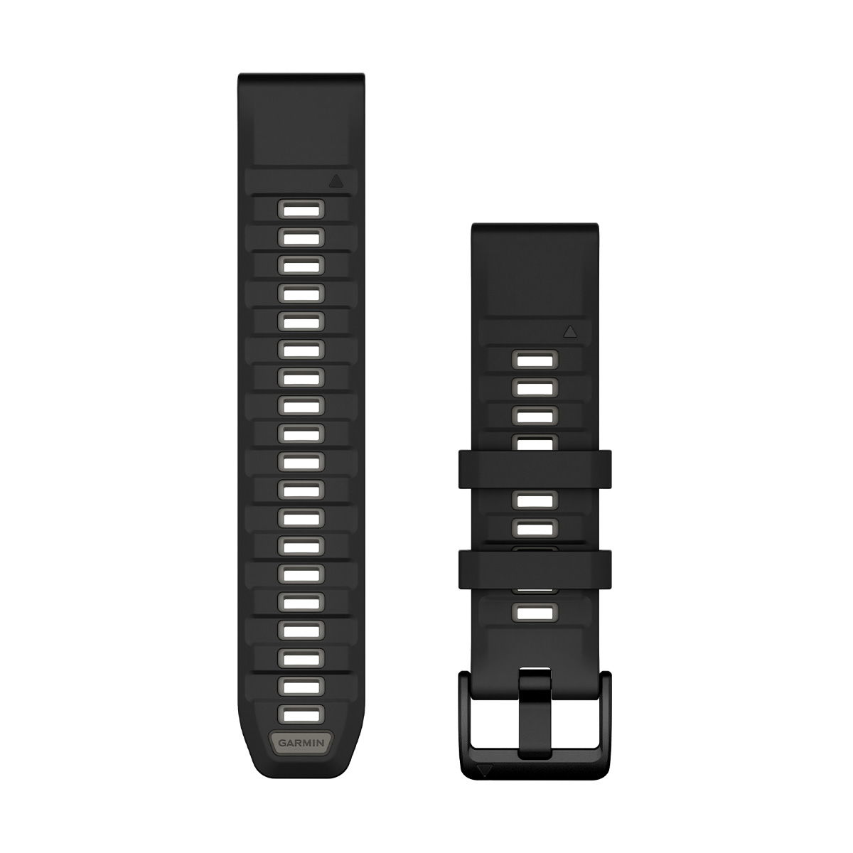 Garmin QuickFit 22mm silikone urrem (Black / Pebble Grey)