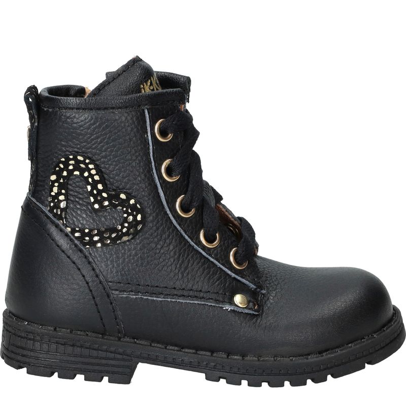 IK-KE Veterboots Zwart Meisjes