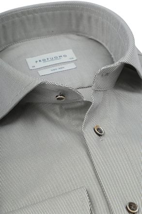 Profuomo Twill Overhemd Groen PPVH30008B-Z2 kopen