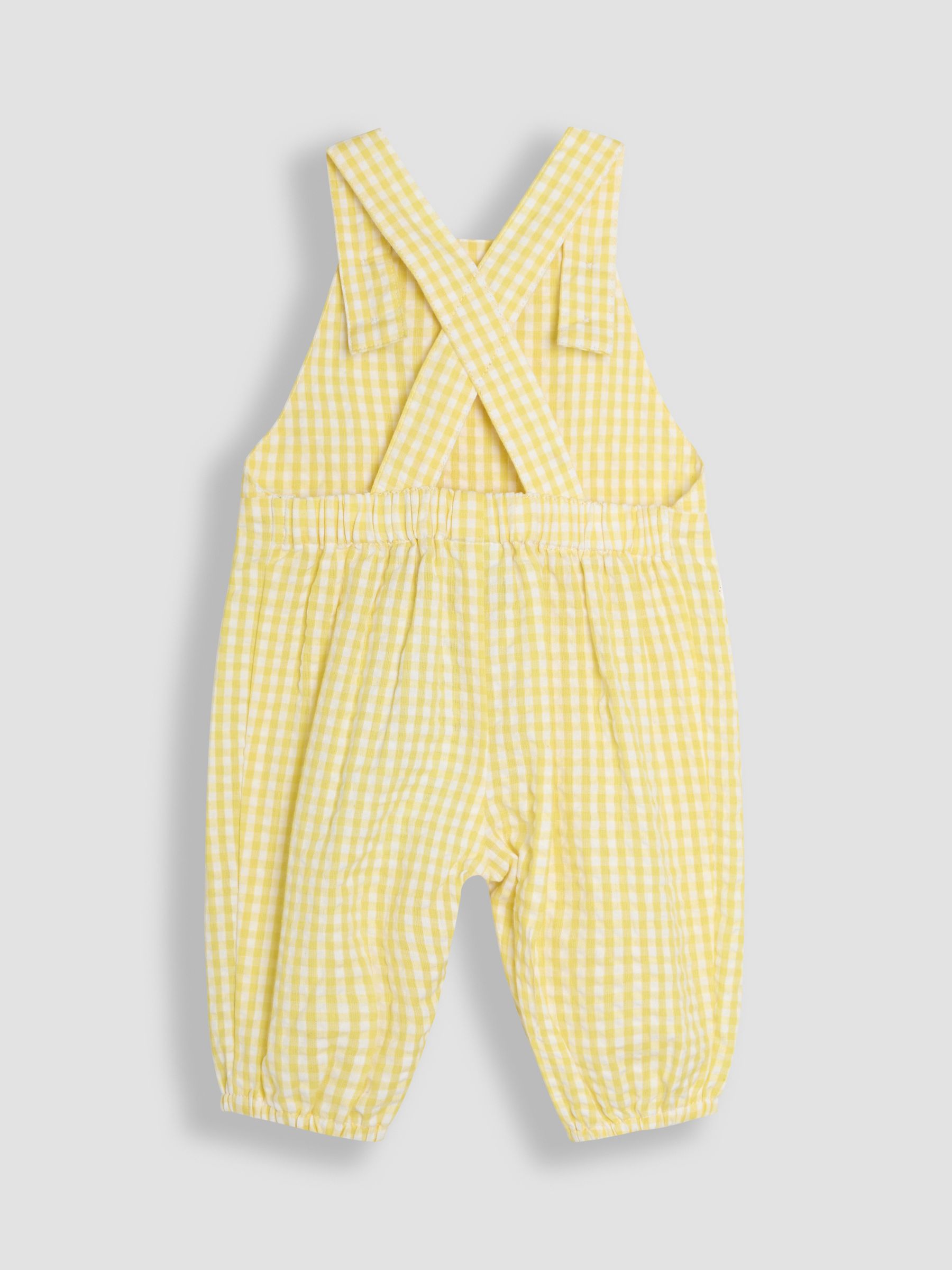 JoJo Maman Bébé Embroidered Dungarees & Body Set 2 Piece