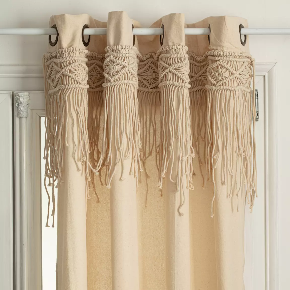 Rideau macramé (140 x 260 cm) Ritual Beige