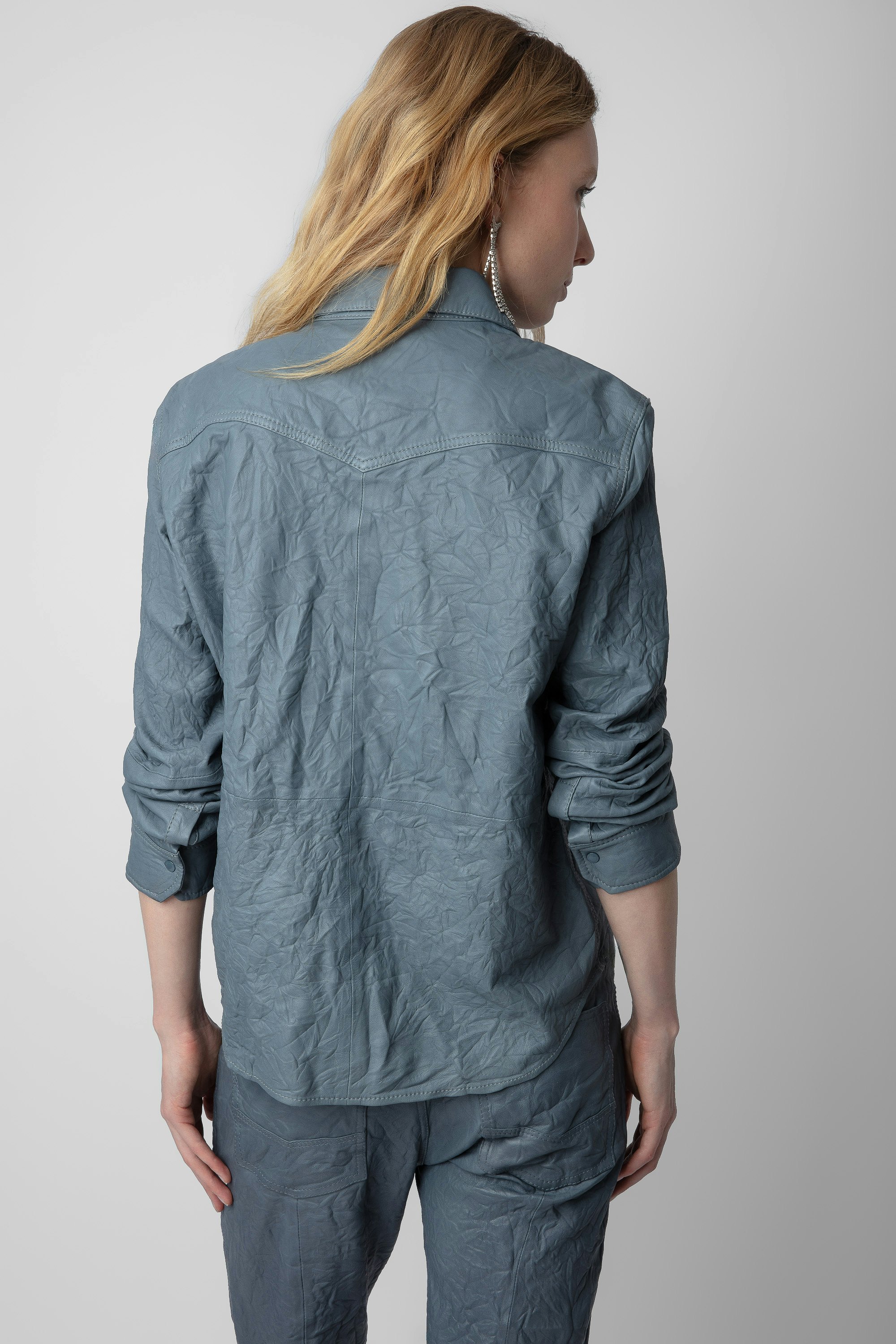 Chemise Thelma Cuir Froissé
