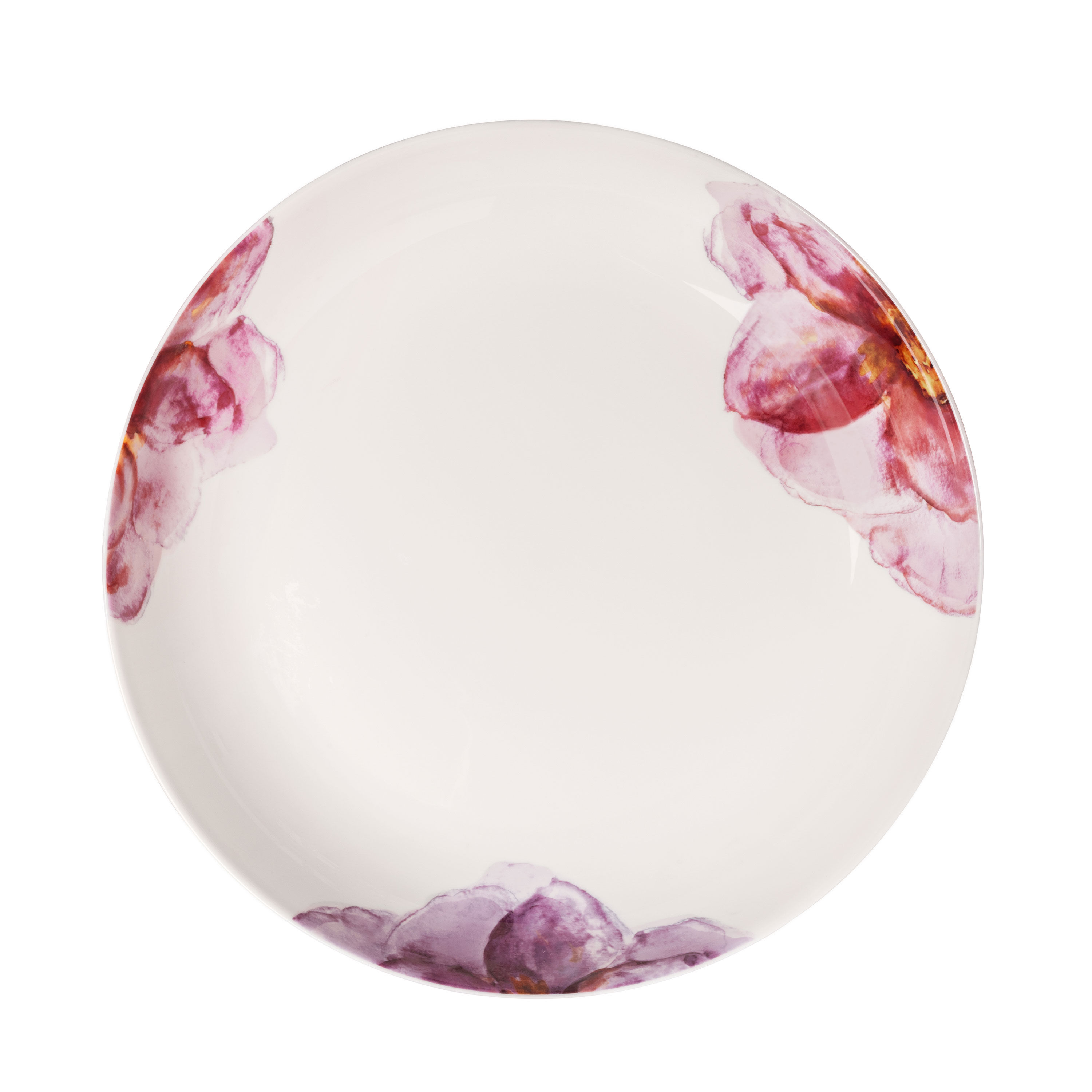 Rose Garden Salad serving bowl Multi-colored, 115 oz, Premium Porcelain