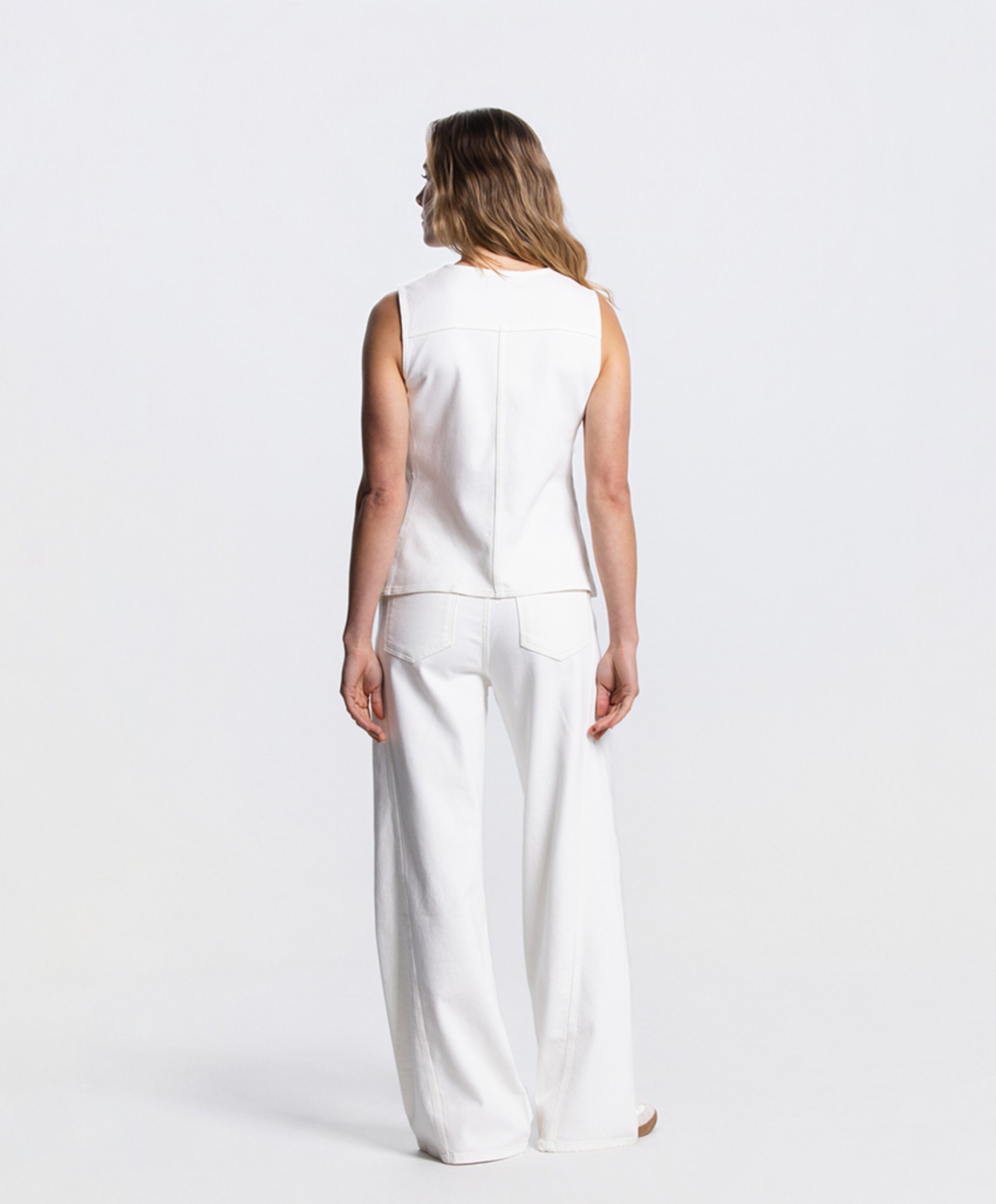 JANSEN Amsterdam Dames gilet ecru