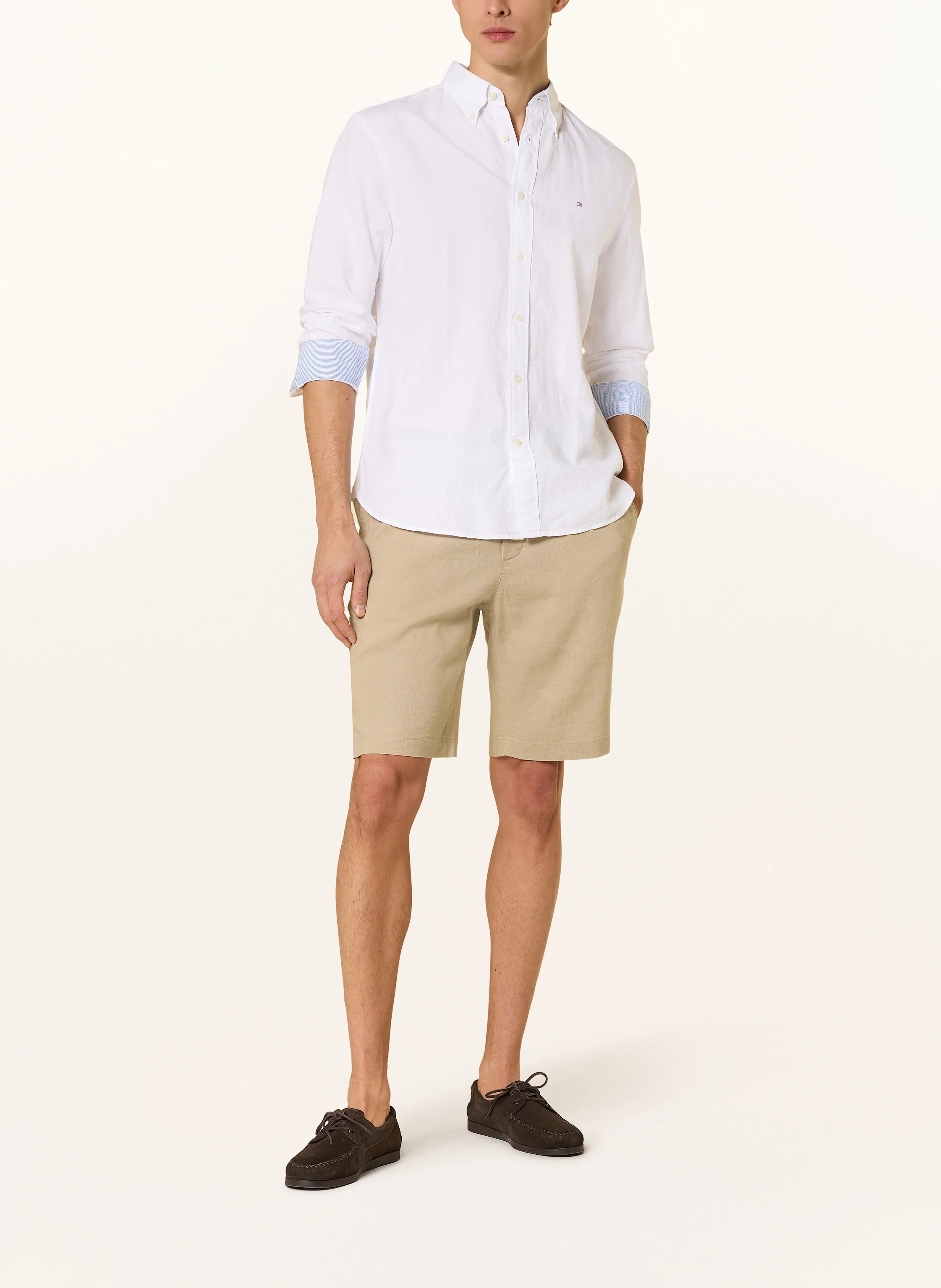 TOMMY HILFIGER Hemd Comfort Fit mit Leinen