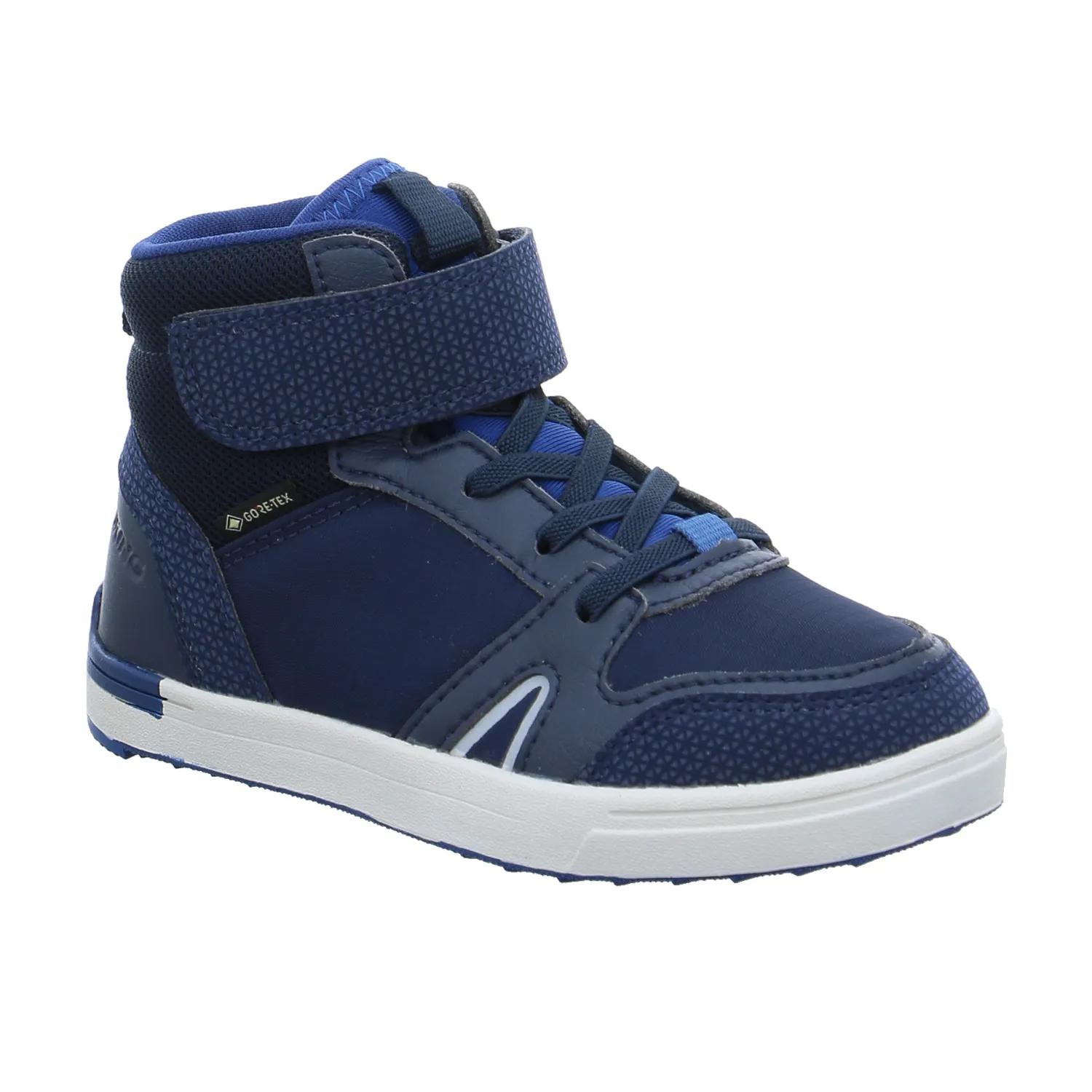 VIKING Kleinkinder-Halbschuh Klett Blau Textil  Sneaker